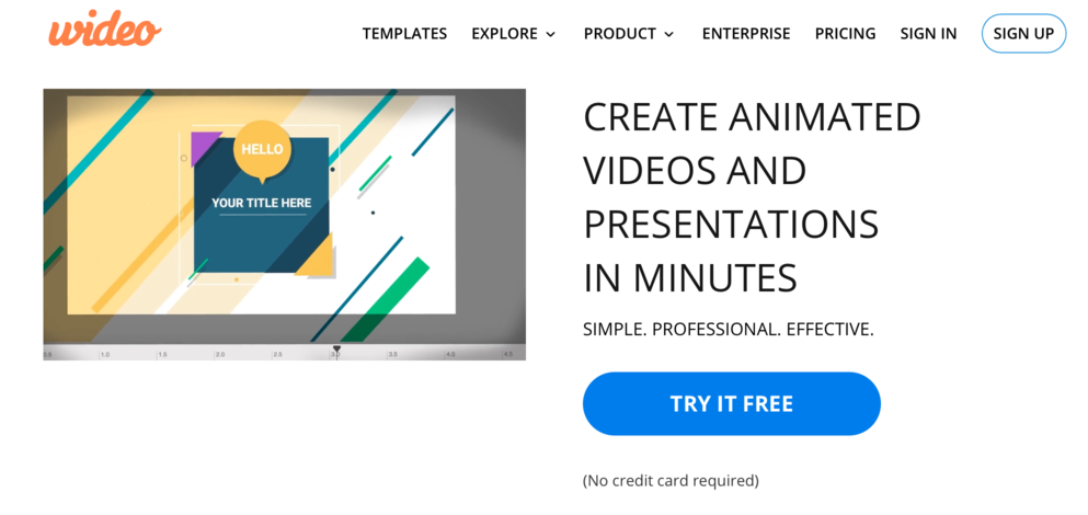 animated video and presentation maker wideo