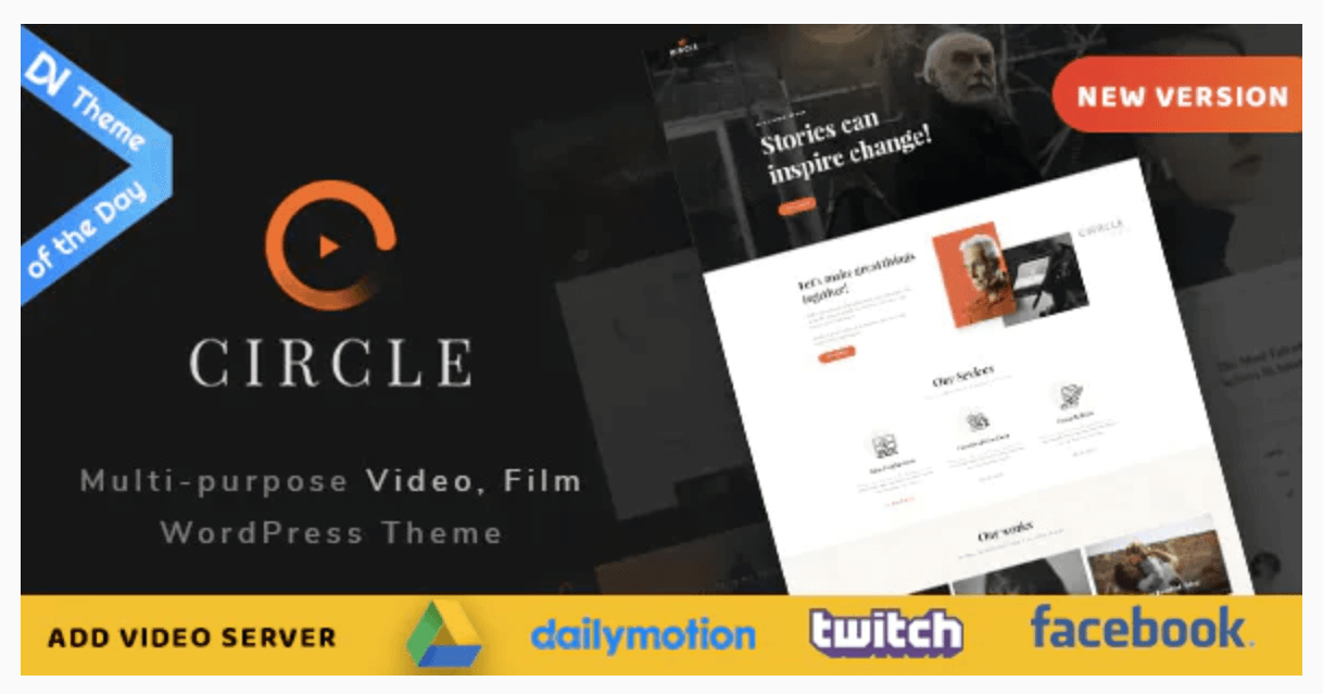 Circle Filmmakers & Movie Studios WordPress theme