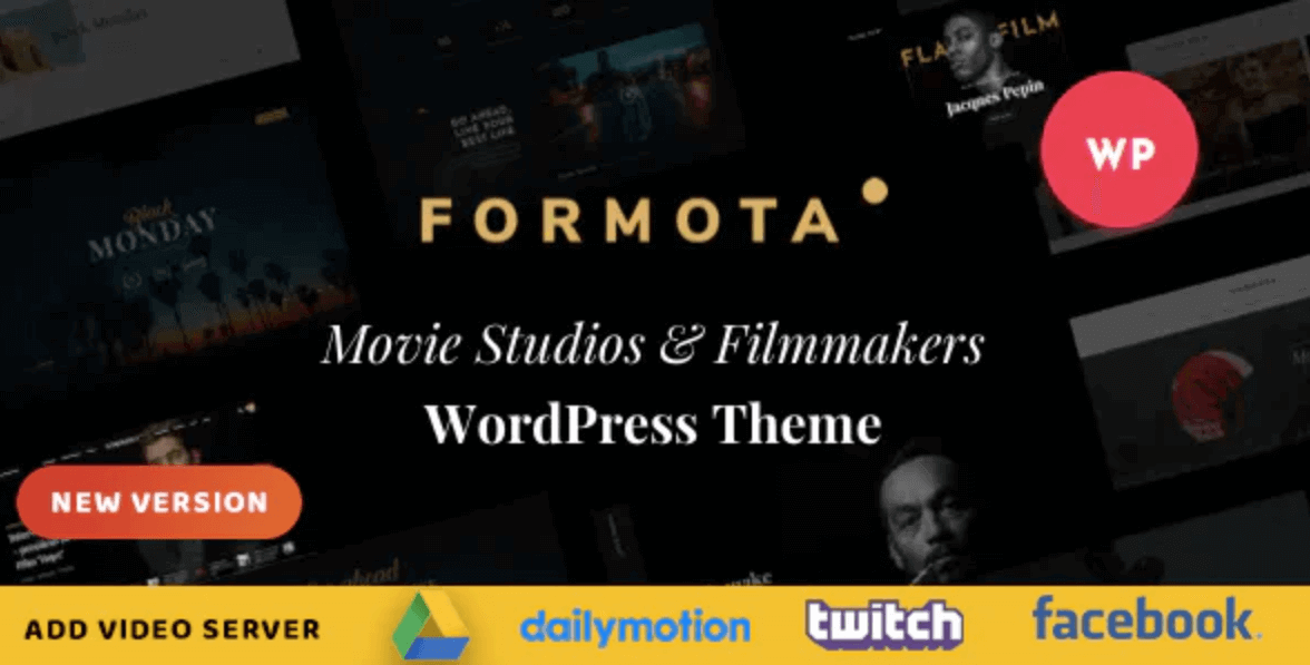 Formota Movie Studios & Filmmakers WordPress theme