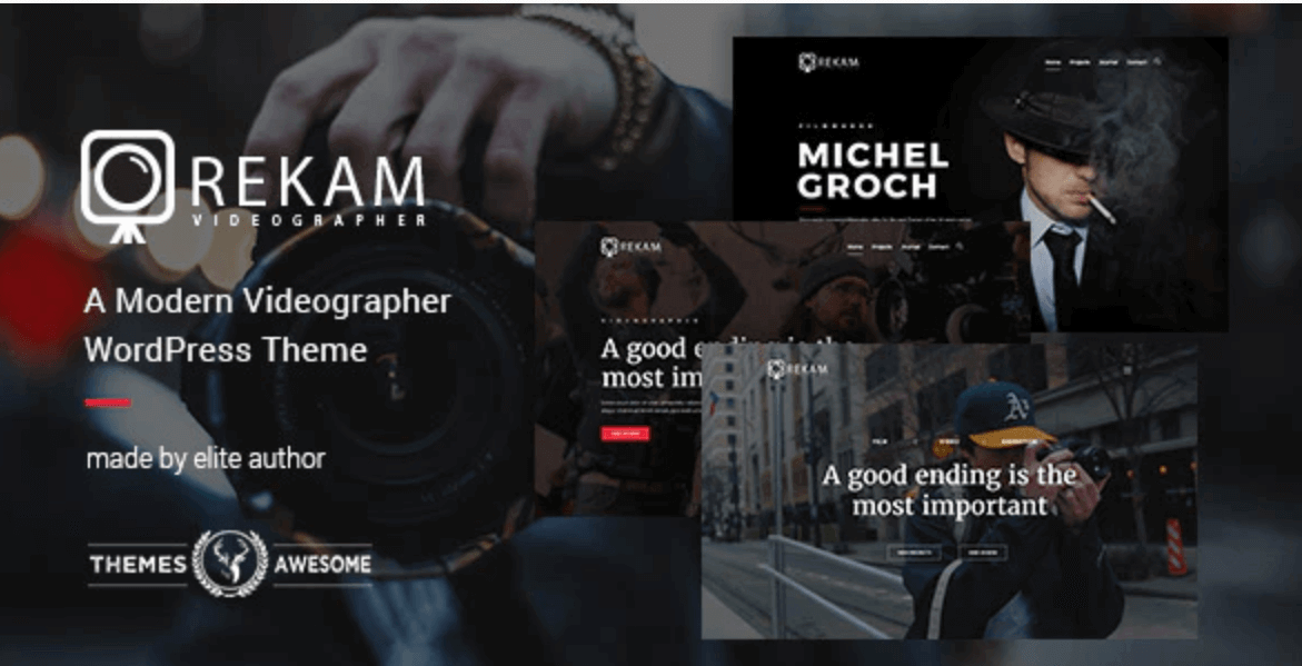 Rekam A Modern Videographer WordPress Theme