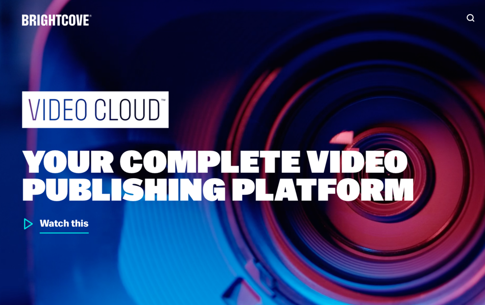 video hosting and publishing platform Brightcove